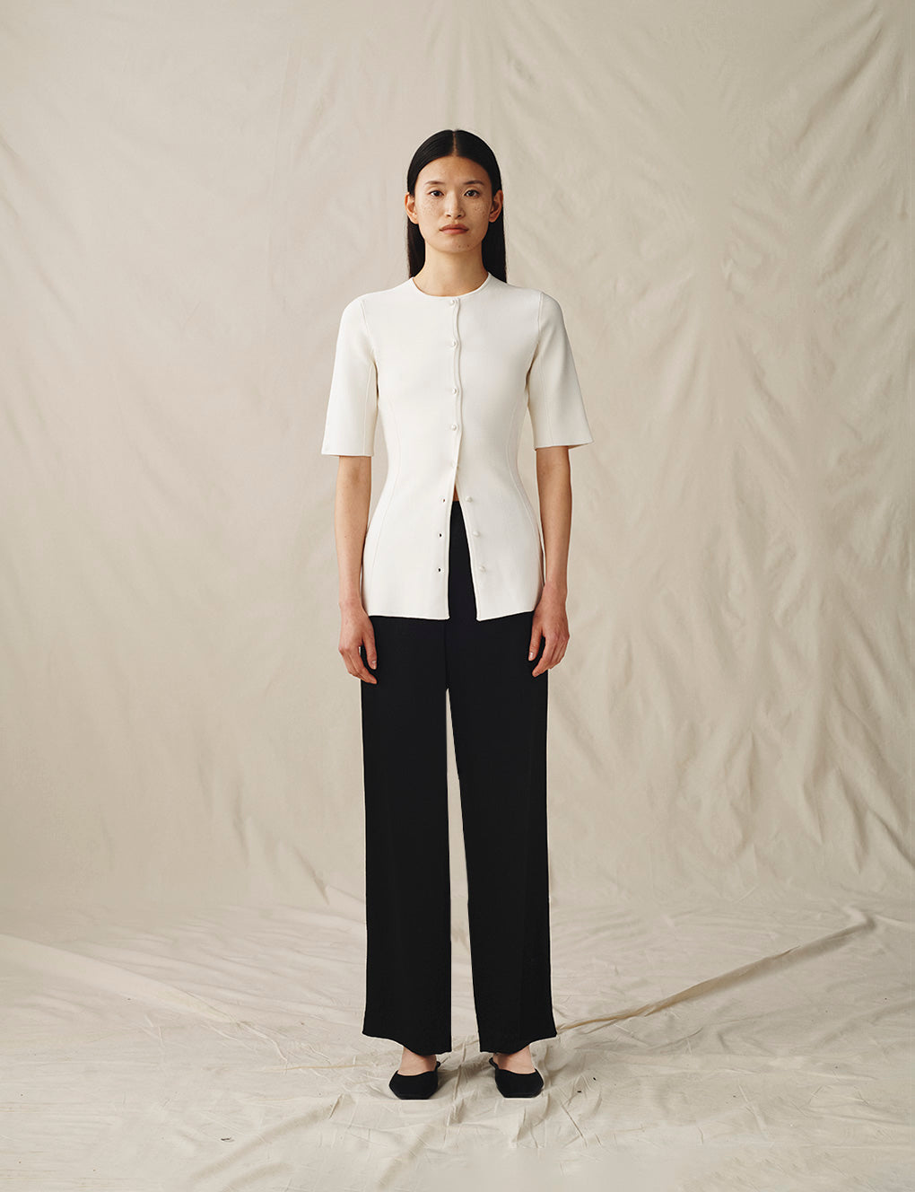 【美品】POTTERY SHORT SLEEVE ROUND TOP 最終値下 POTTERY SHORT SLEEVE ROUND TOP