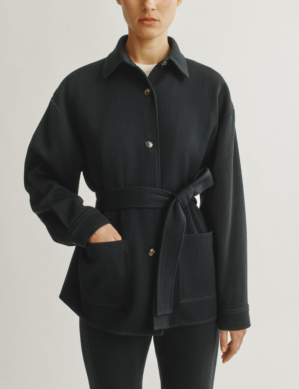 The Wool Hepworth Jacket [NAVY] – Attersee