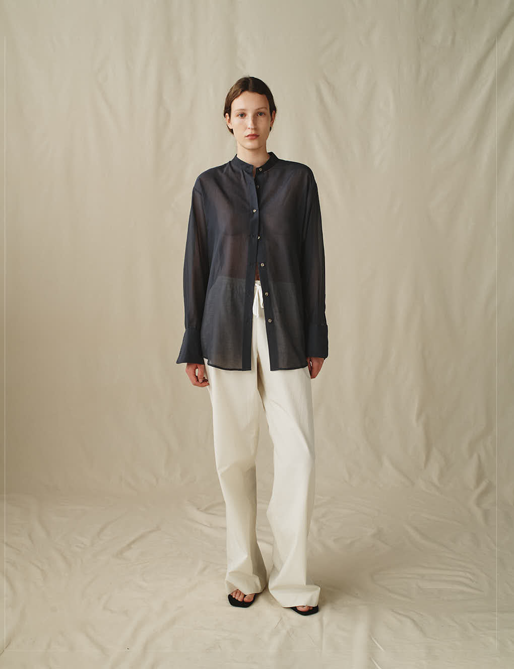 トップス MEDI DAY DREAM SHEER SHIRT MEDI DAY DREAM SHEER SHIRT