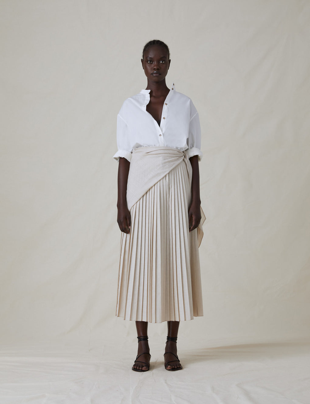 The Pleated Shirt Dress