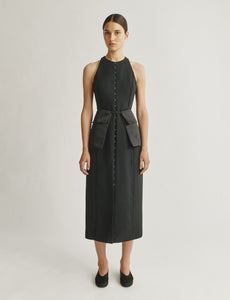 wool silk dress Elegant Slim Fit Wool Dress for All Occasions