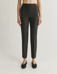 silk cigarette pants Attersee Duchess Satin Cigarette Pants Black silk cigarette pants Attersee Duchess Satin Cigarette Pants Black