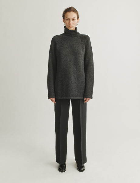 The Slouch Turtleneck in Wool and Silk – Attersee