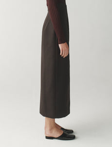 The Zip Pencil Skirt in Fluid Wool Suiting – Attersee