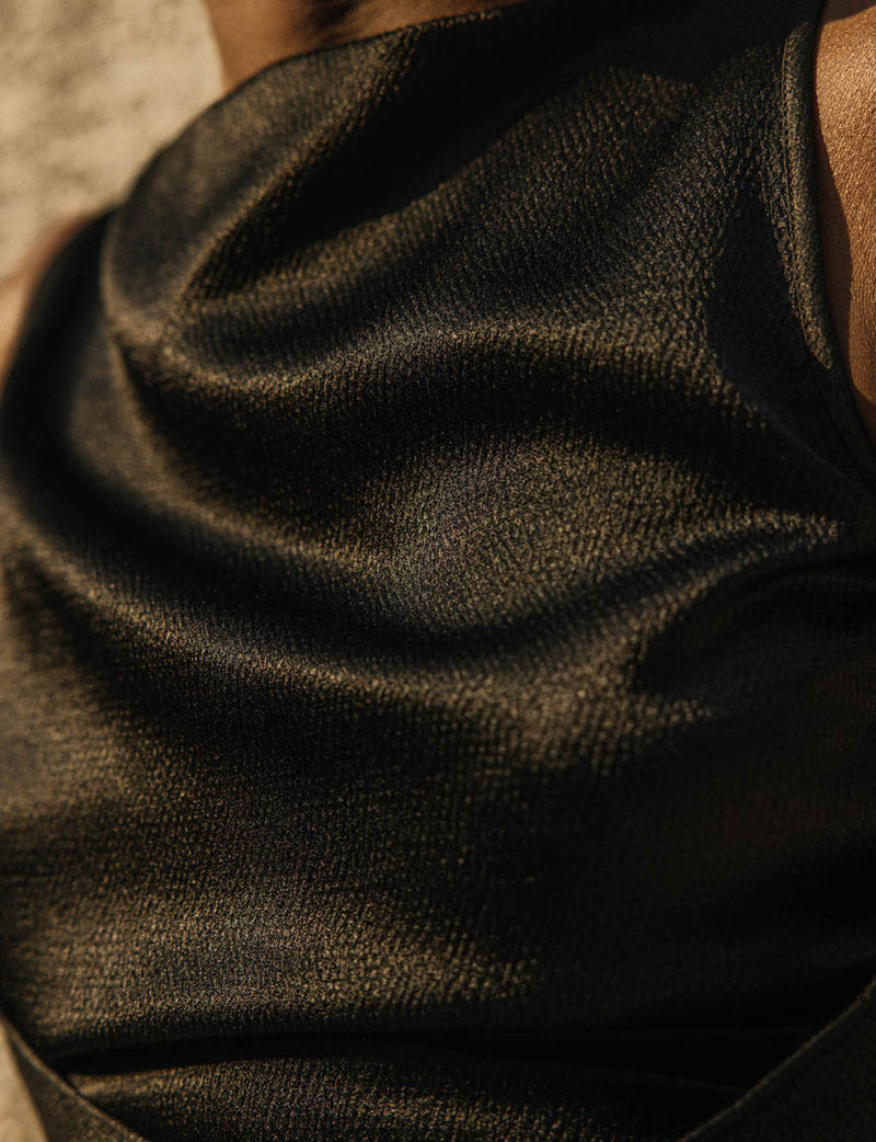The Cowl Back Top