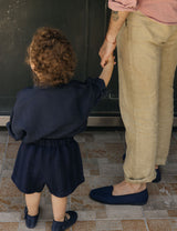 The Children's Solid Striped Shorts