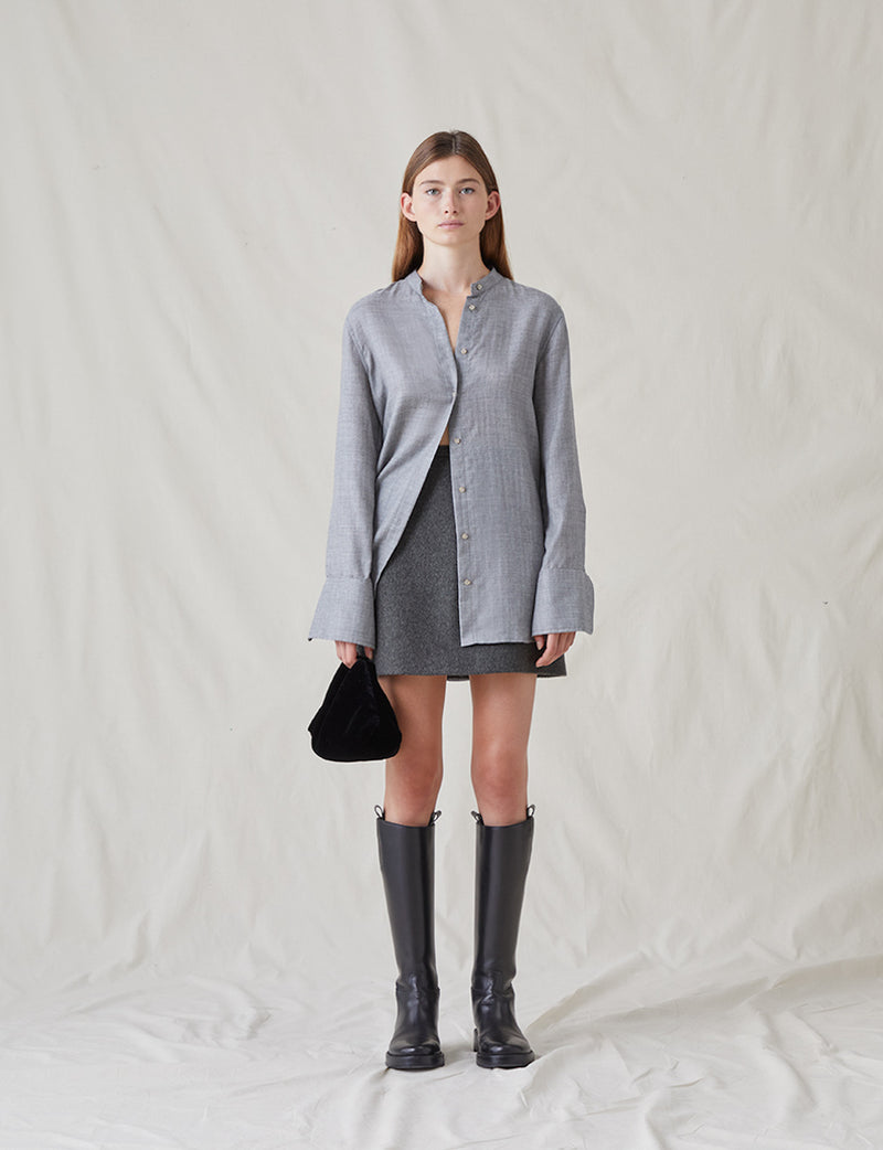 The Everyday Shirt in Silk Cashmere