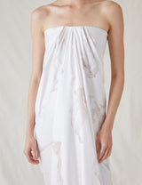 The Strapless Dress With Painted Figures