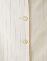 The Sculpted Mini Dress in Tonal Stripe