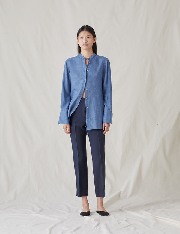 The Everyday Shirt in Silk Cashmere