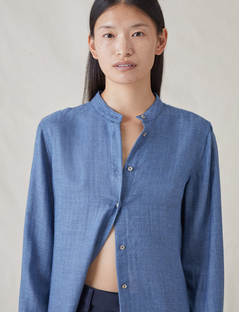 The Everyday Shirt in Silk Cashmere
