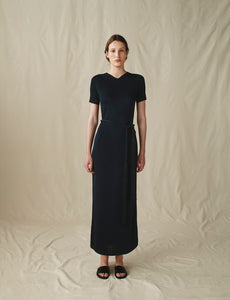 Attersee Viscose Knit T-Shirt Dress Dark Navy Attersee Viscose Knit T-Shirt Dress Dark Navy