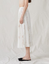 The Pleated Skirt with Painted Figures
