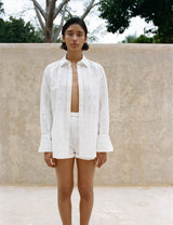 The Rolled Shorts in Jacquard