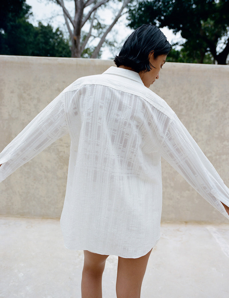 The Collared Shirt in Jacquard