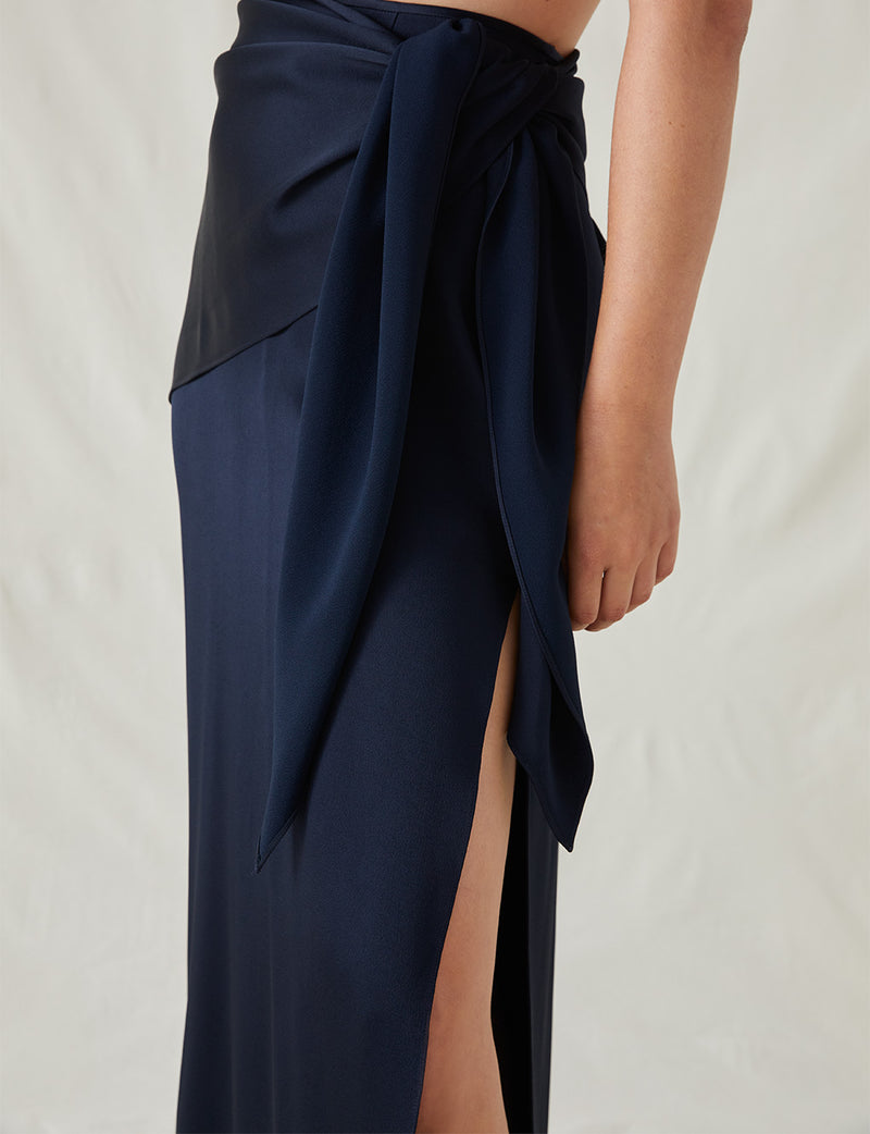 The Satin Column Skirt