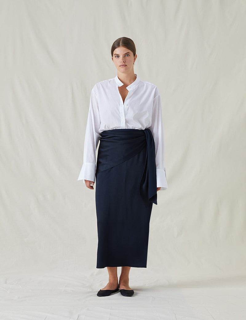 The Satin Column Skirt