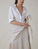 The Pleated Shirt Dress