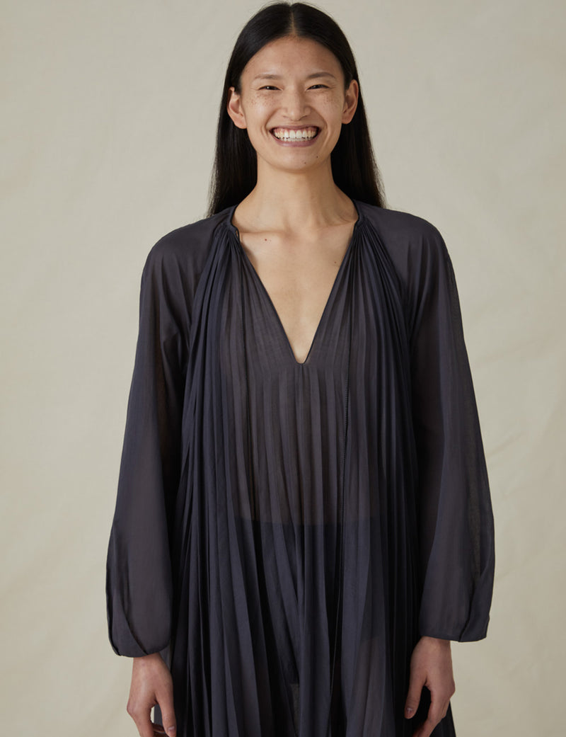 The Sheer Pleated Caftan