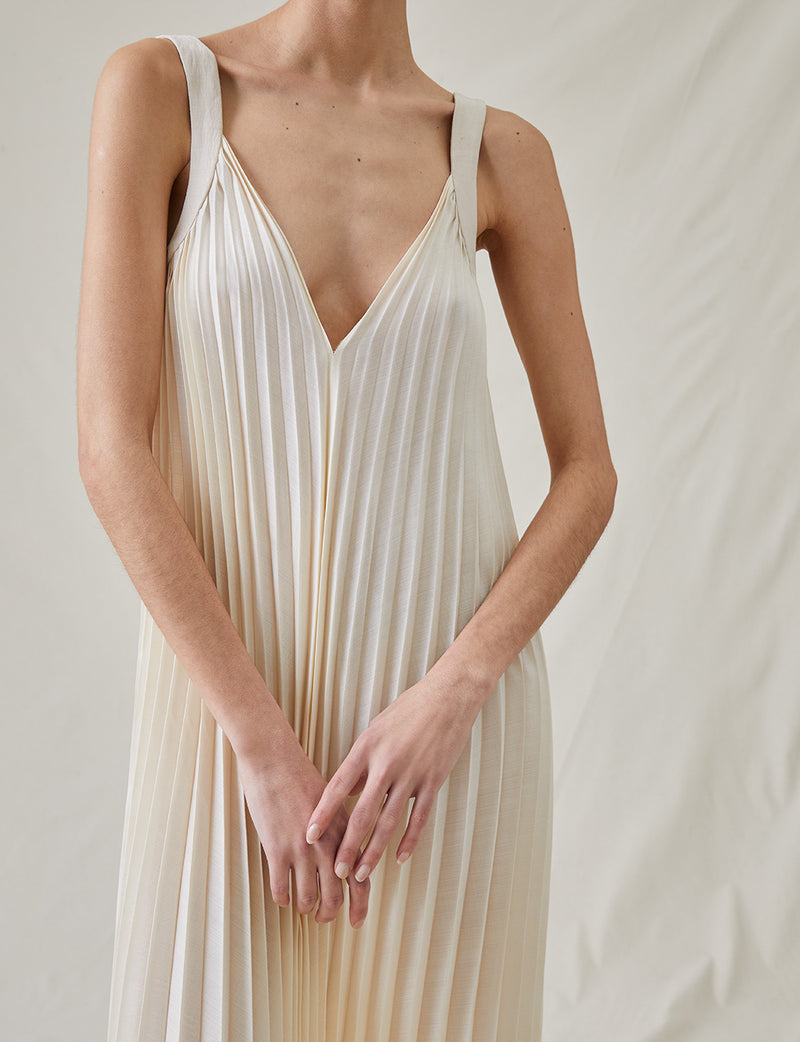 The Pleated Dress In Organza