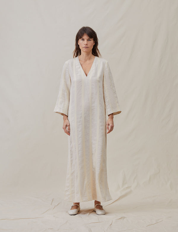 The Long Caftan in Bari Stripe