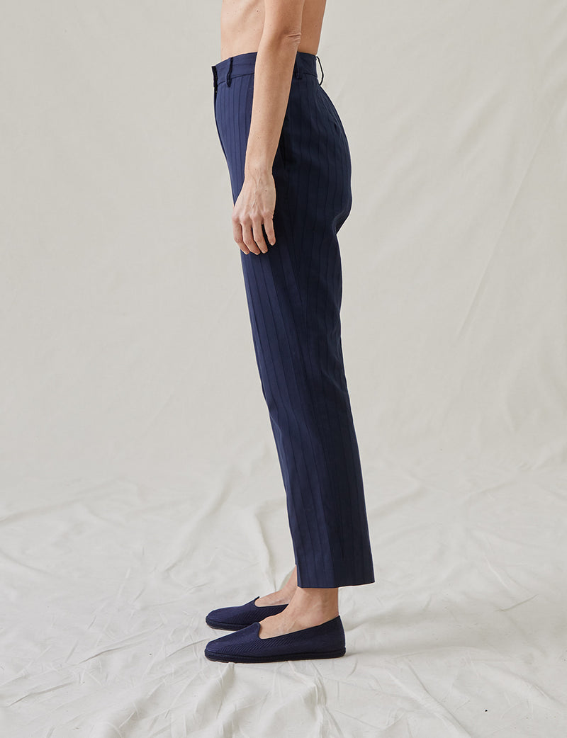 The Straight Leg Pants in Tonal Stripe