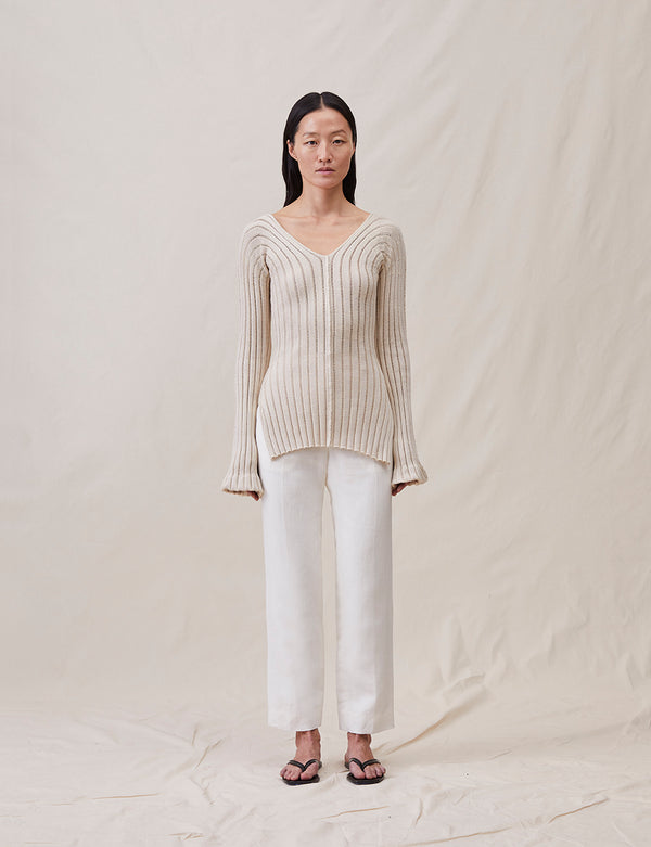 The Ribbed Tie Knit