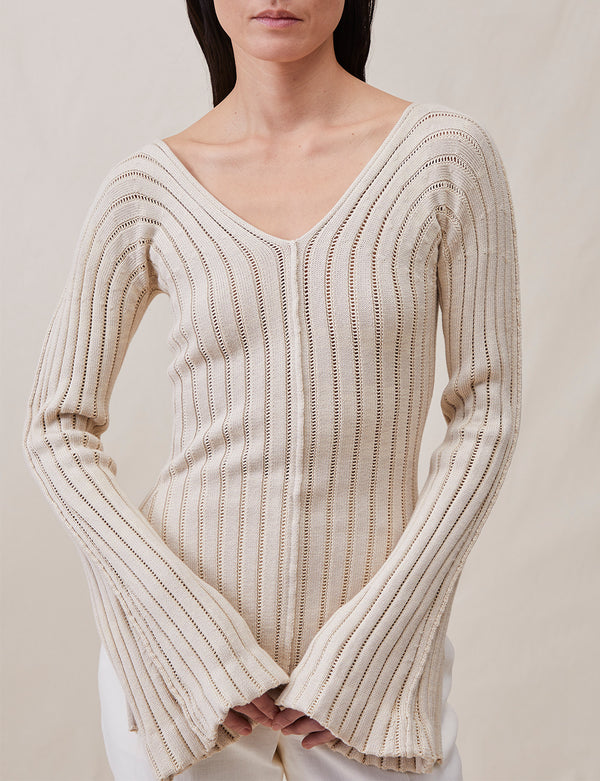 The Ribbed Tie Knit