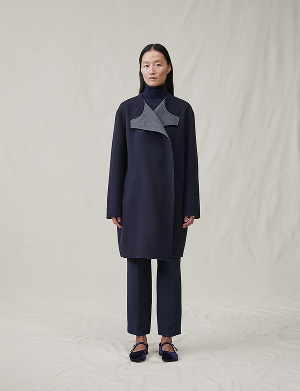 The Reversible Cashmere Cocoon Coat